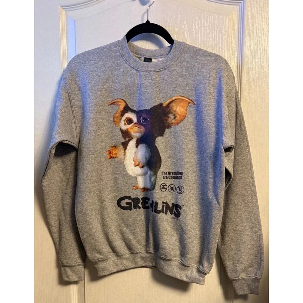 NEW Gremlins Gizmo Mogwai Christmas Classic Movie Jersey Youth XL Pullover Shirt